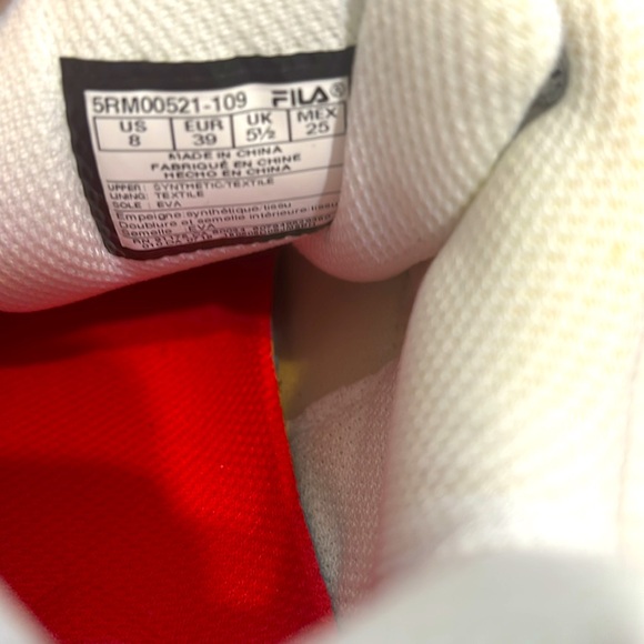 Fila Ray Women's Shoes White-Gray 5RM00521-109 Size 8 - Picture 5 of 6